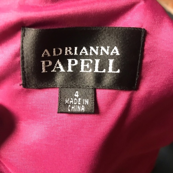 Adrianna Papell iridescent hot pink pencil dress - Picture 5 of 5